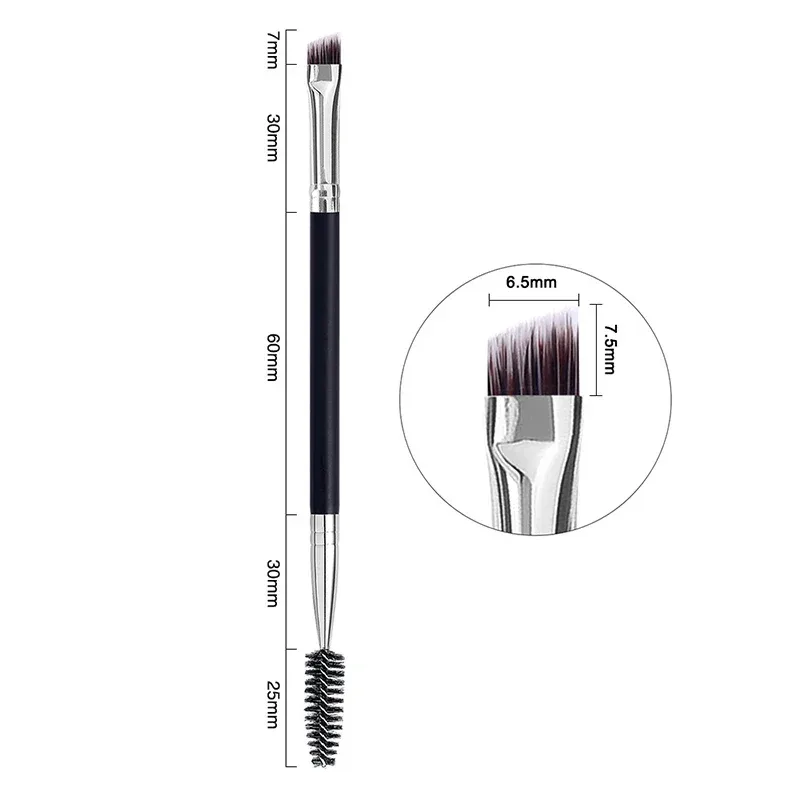 1pc 2 in 1 Double Head Eyebrow brush+Eyelash brush Makeup Tools Cosmetic Brushes Eye lash Make up Brushes brochas maquillaje — image 14