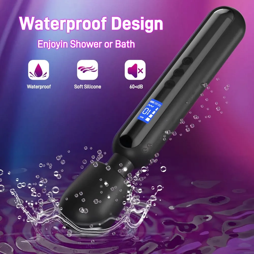 Soft Silicone Massage Wand Multi‑Size & Multi‑Color Optional Waterproof Adjustable Vibration Modes Portable Home Relax Tool