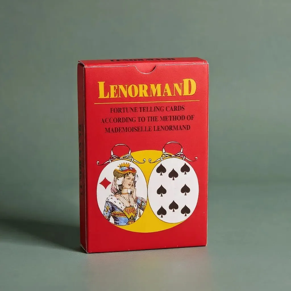 Mlle Lenormand Deck 36 Cards Esoteric Fortune Telling Printed on 350GSM Double-embossed Cardstock - 9*6cm