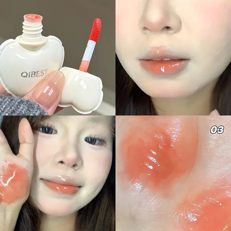 Pink Lip Jelly Hydrating Lipstick Long Lasting Mirror Lips Gloss Lipstick Tender Student Korean Cosmetics Lip Glaze Stain