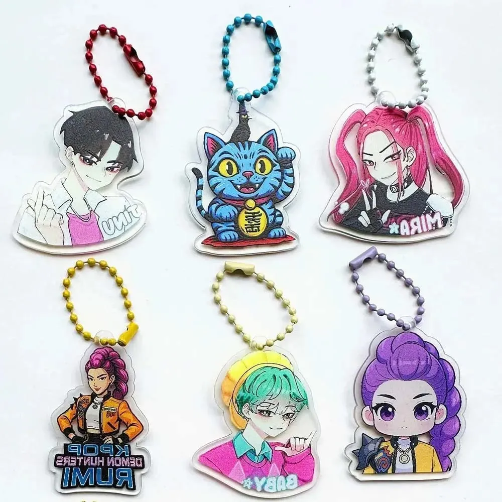 32 Pack Blind Bag Acrylic Keychain Mystery Grab Bag for School Backpack Anime Kids Gift Collectibl — image 3