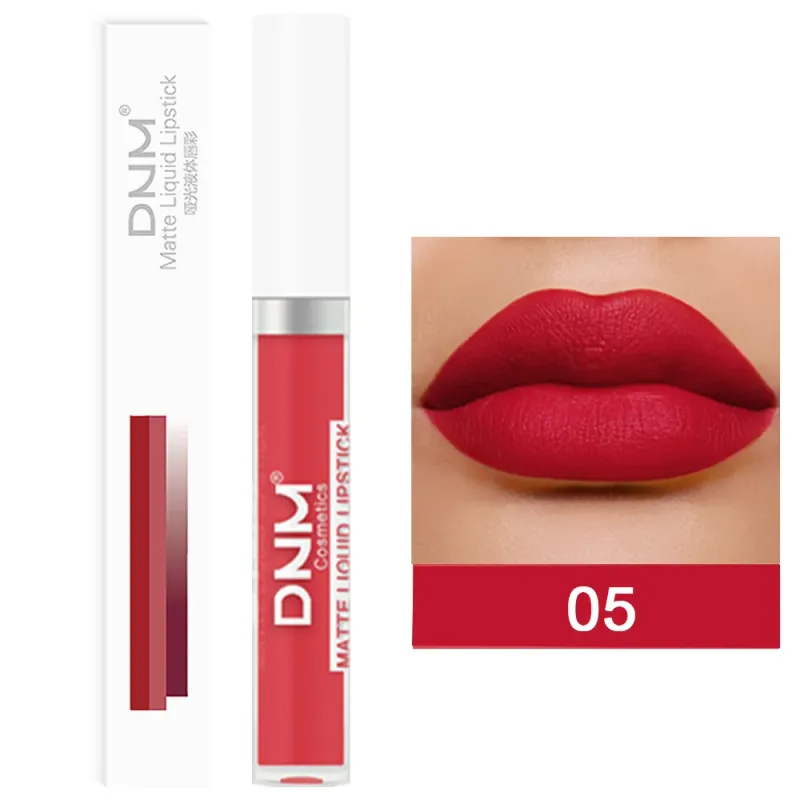 DNM 19 Color Matte Velvet Liquid Lipstick Waterproof Lasting Not Easy To Fade Lipgloss Makeup Purple Red Nude Lip Tint Cosmetics