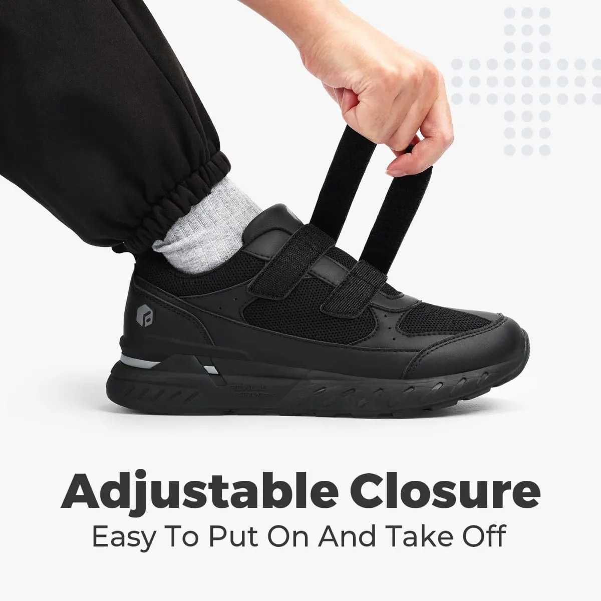 FitVille Diabetic Shoes for Men Extra Wide Width Adjustable Closure Walking Shoes Slip-on Sneakers for Foot Pain Relief Swollen — image 3