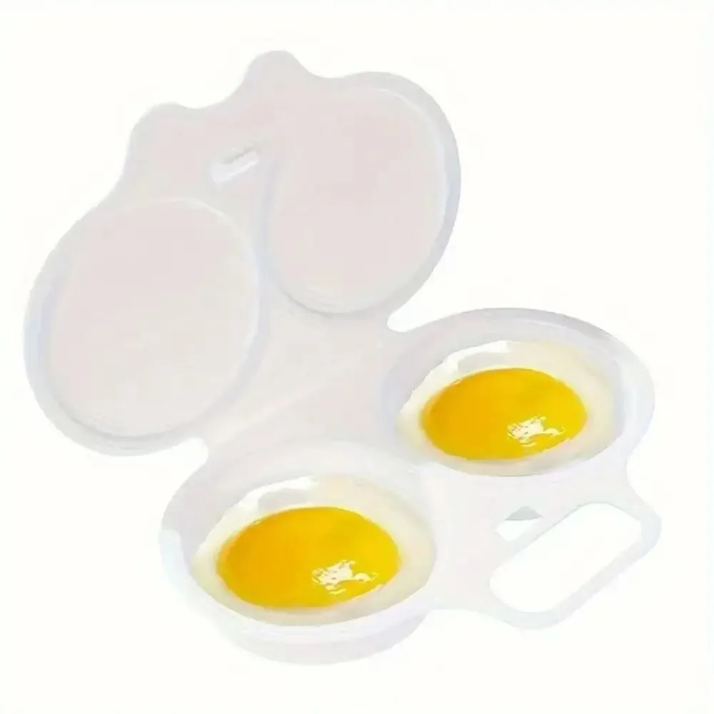 Food Grades Microwave Egg Cooker Kitchen Cooking Mold Easy To Clean Egg Steamer Portable Heat Resistant Steamed Egg Box