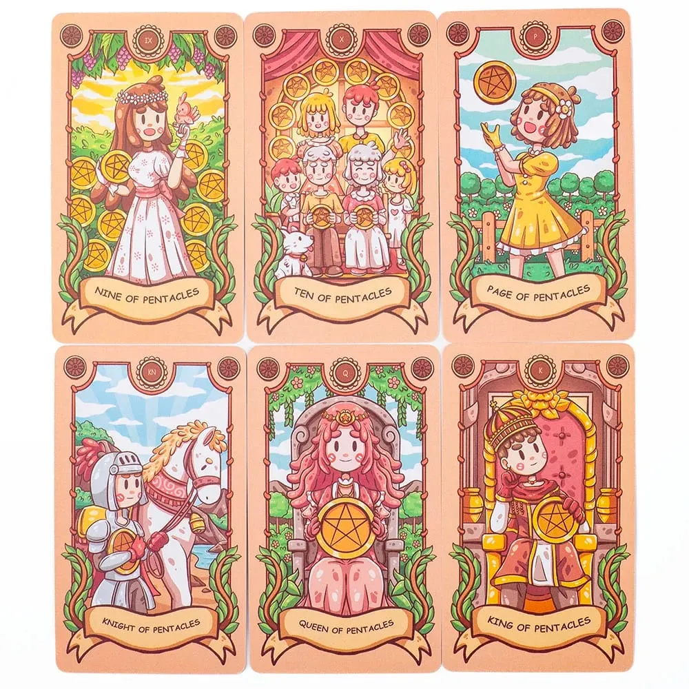 Joyful Journey Tarot Deck -78 Card Board Game with Cute Illustrations Embrace Brightness Love and Warmth 10.3*6CM — image 6