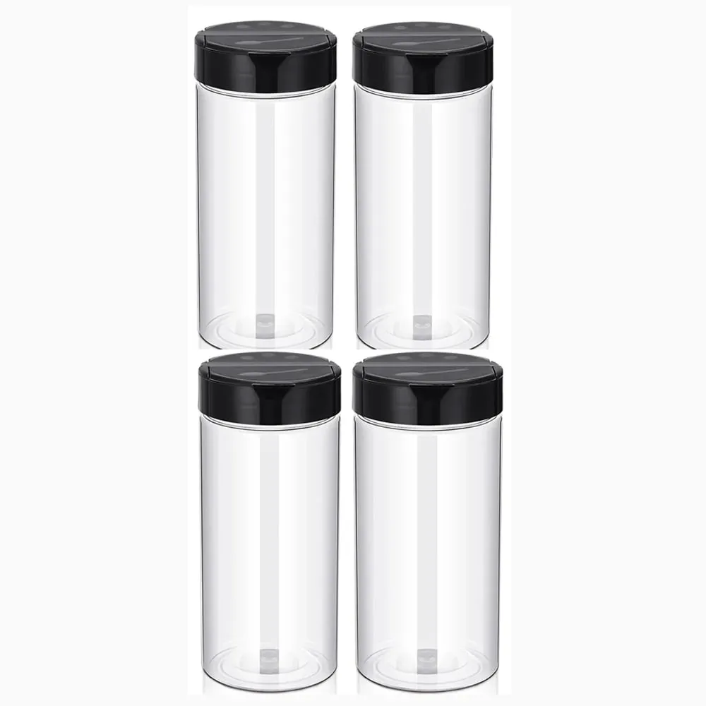 400 ml plastic transparante kruidenblikjes met schuddeksel, kruidencontainers voor keuken en barbecue — image 10