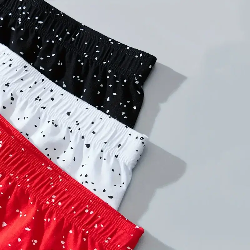 5PCS Men's Underwear Solid Color Loose Men Underpants Men Brand Panties Shorts Breathable Shorts Comfortable Soft — image 3