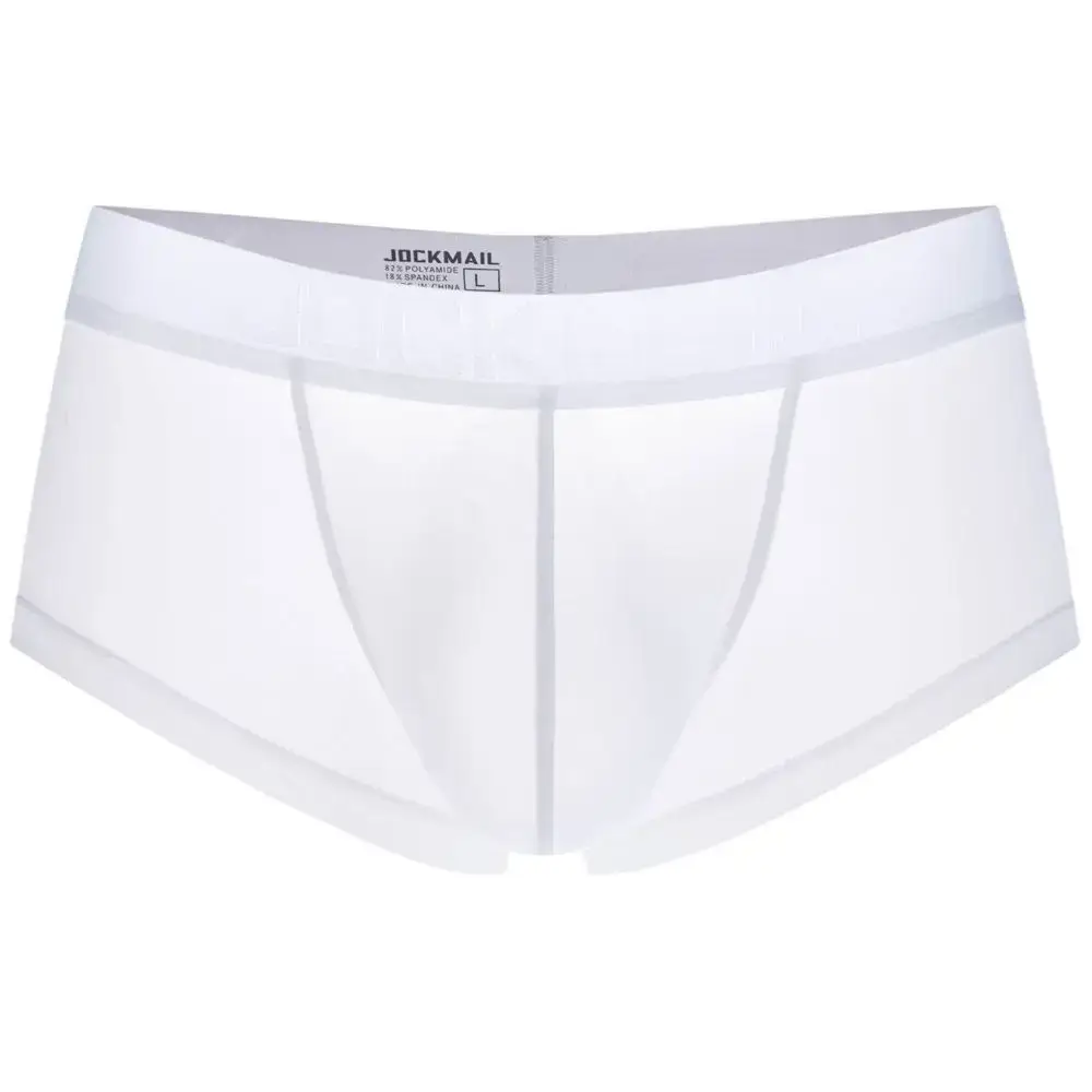 Jockmail Mens Panties Sexy Boxer Translucent Seamless Hombre Ice Silk Calcinhas New Brazilian Underwear Funny Lenceria De Hombre — image 1