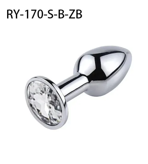 1Pcs Crystal Anus Metal anal plug Jewelry base novice player to senior player 5 size SM Butt g-point massage BDSM sex toys