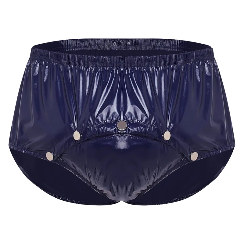 Calzoncillos impermeables para hombre con botones de presión frontal, ropa interior adaptable antifugas, pantalones cortos para personas mayores con necesidades especiales