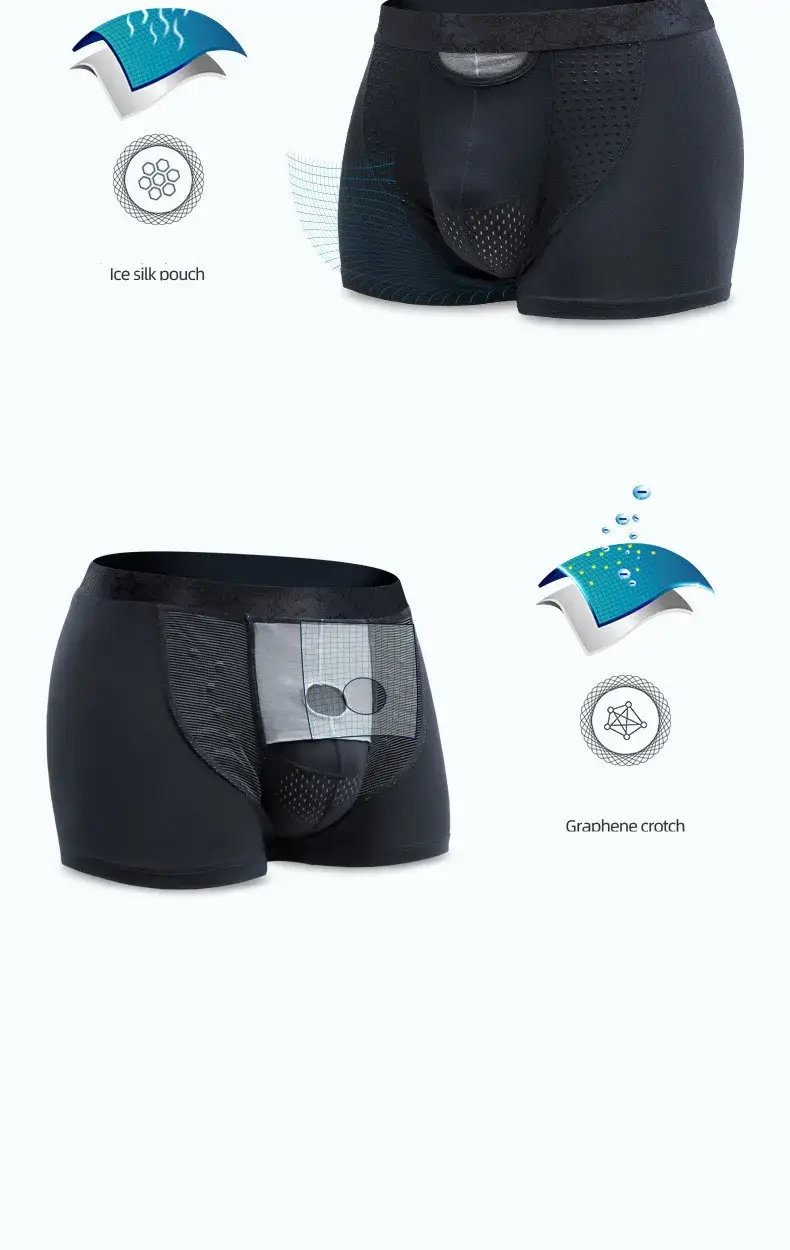Nam Võ Sĩ Quần Short Đẩy Lên Quần Lót Modal Pantie Người Thoáng Khí Từ Băng Lụa Viên Đạn Tách Túi Quần Lót Cueca