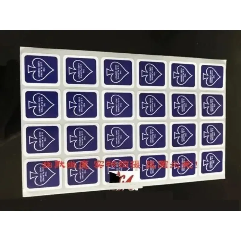 3 Sheets Original Bicycle Playing Card Case Seal Sticker Magic Trick 24 On 1 Sheet 3 Colors Magia Magie Magicians Accessory — image 5
