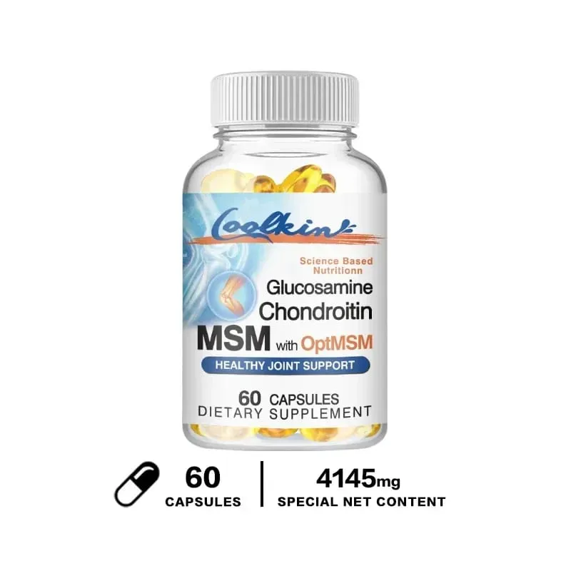 Glucosamine Chondroitin MSM with OptiMSM - Helps Maintain Healthy Joint Function and Mobility Protecting Cartilage Tissue