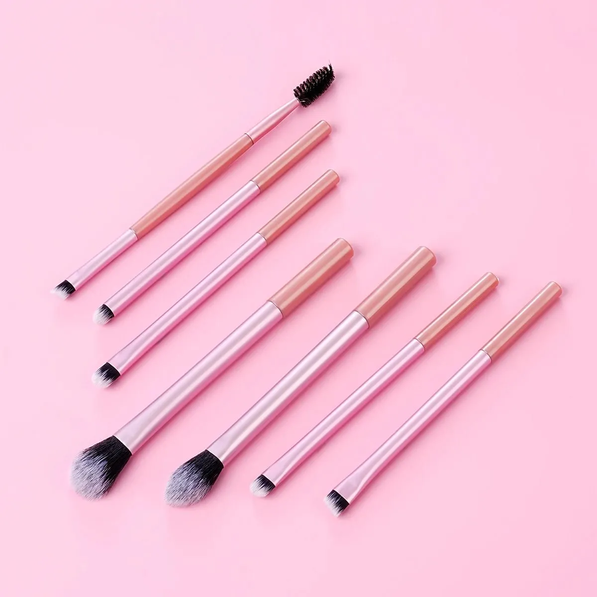 9 PCS Makeup Brush Set Soft Bristles Include Professional Eye Makeup Brushes Eyebrow Razor Silicone Eyeliner Stencils — image 2