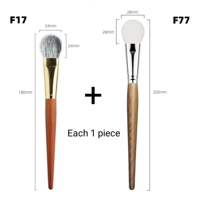 Natural Hair Blush Brush Face Highlighter Shadow Makeup Brushes Natural Goat Hairs Bronzer Pro Essential Cosmetic Tools