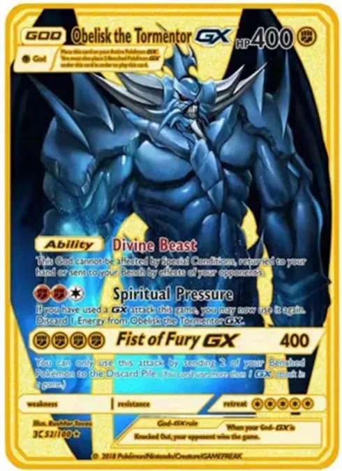 English Version Pokemon Metal Card Anime Figure Pikachu Charizard Mewtwo Battle Trading Game Collection Cards Model Toy Gifts