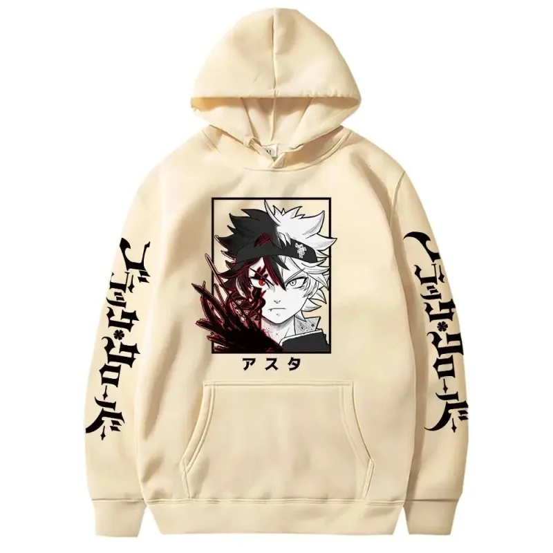 Black Clover Anime Men's Clothes Hoodie Sweatshirts Harajuku Manga Asta Oversized Winter Long Sleeve Streetwear Hoodies — image 4