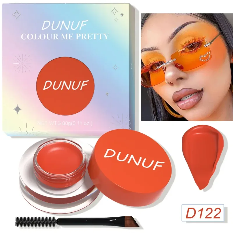 Waterproof and Durable Matte Eye Shadow Eyeliner Cream 12 Color Eyebrow Dye Cream Multi-function Facial Paint Cream Makeup