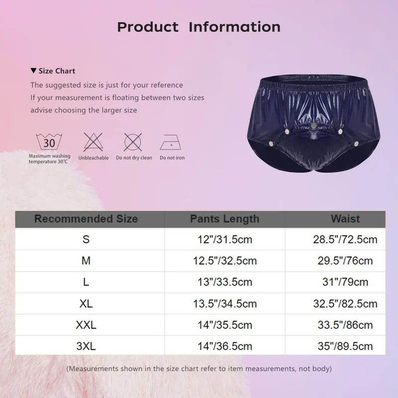 Calzoncillos impermeables para hombre con botones de presión frontal, ropa interior adaptable antifugas, pantalones cortos para personas mayores con necesidades especiales