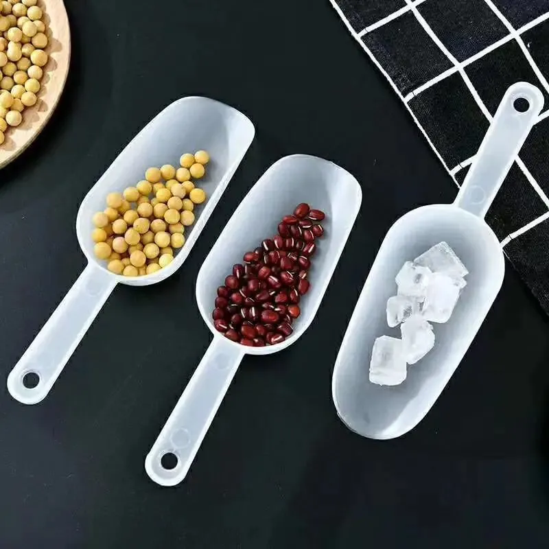 Mini Plastic Ice Shovel Kitchen Flour Food Candy Ice Cream Scoop Dessert Pelles Bonbons Beans Scoops Party Buffet Small Tools