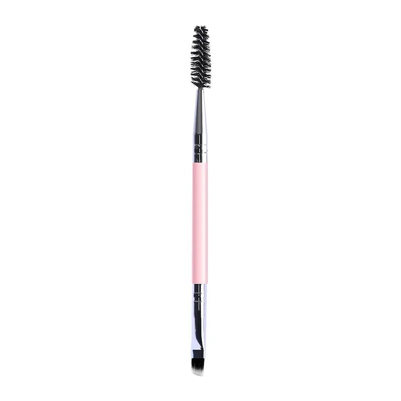 Pincel de sobrancelha macio pincel de cílios 2 em 1 profissional contorno olho sobrancelha delineador pincéis de maquiagem olhos mistura pincéis cosméticos