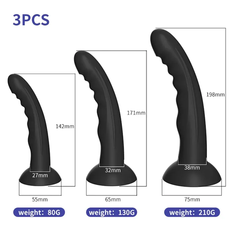 Dildo Silicone Fake Dick Big Penis Anal Butt Plug Suction Cup Prostate Massager Female Masturbator Adult Sex Toys For Woman