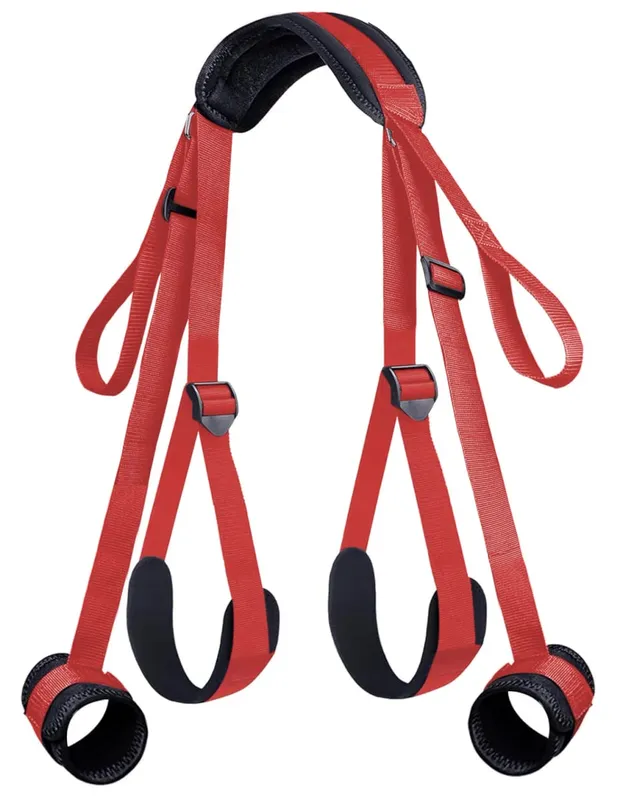 Restraint Erotica Binding Sex Forced Split Leg Straps Neck Wrist Bdsm Bondage Set Sex Toys For Woman Couples Product No Vibrator