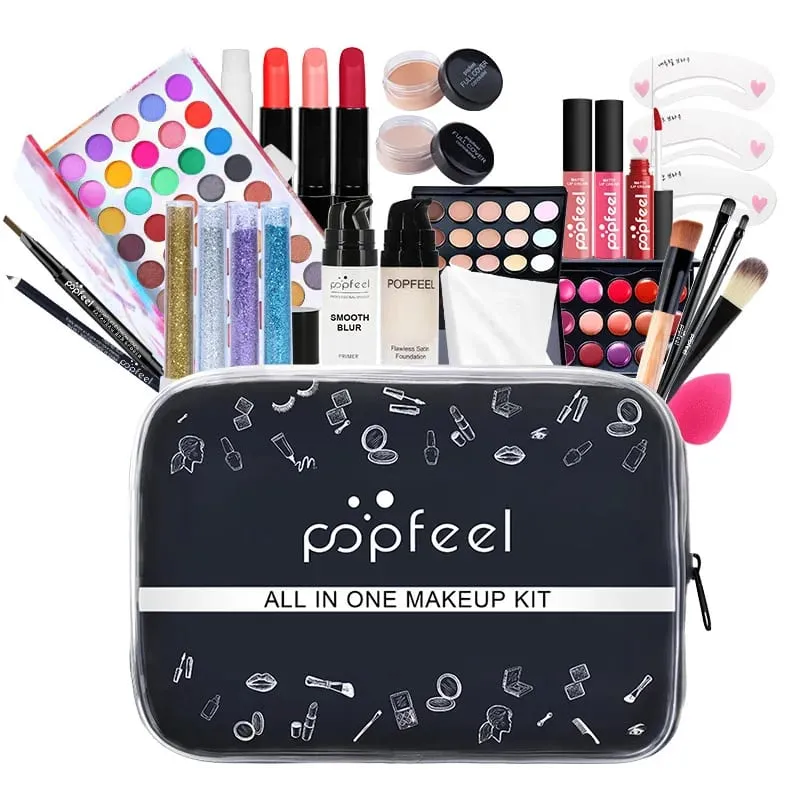 Women's All-In-One Makeup Kit Full Set - Eyebrow Eyeliner Eyeshadow Included Beauty Makeup Sets for Women