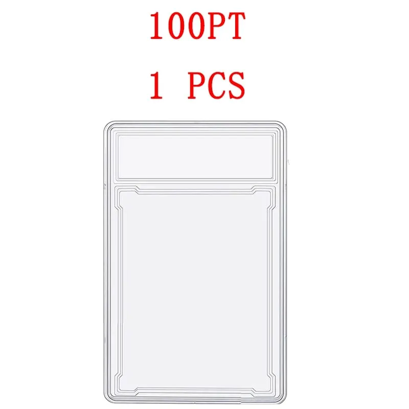 35/55/75/100PT Trading Cards Slab Label Grade Baseball Star Card Sleeves Protector Acrylic Hard Plastic Game Grade PTCG Gift Toy