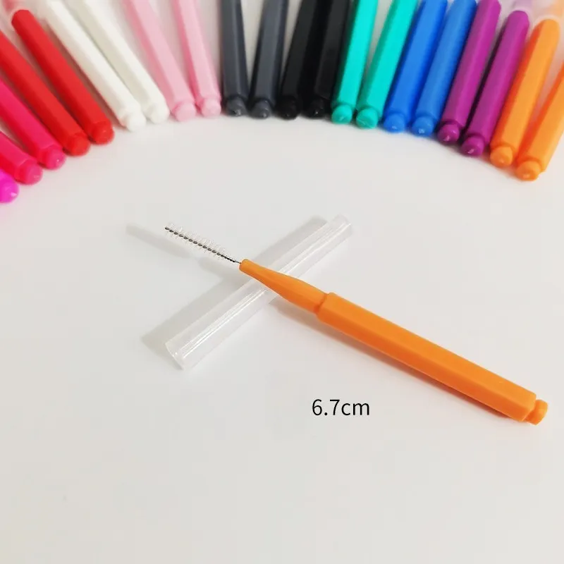 5-50PS Portable Mini Eyebrow Brushes Disposable Eyelash Brow Lifting Brush Applicators Lash Extension Comb Beauty Makeup Tools