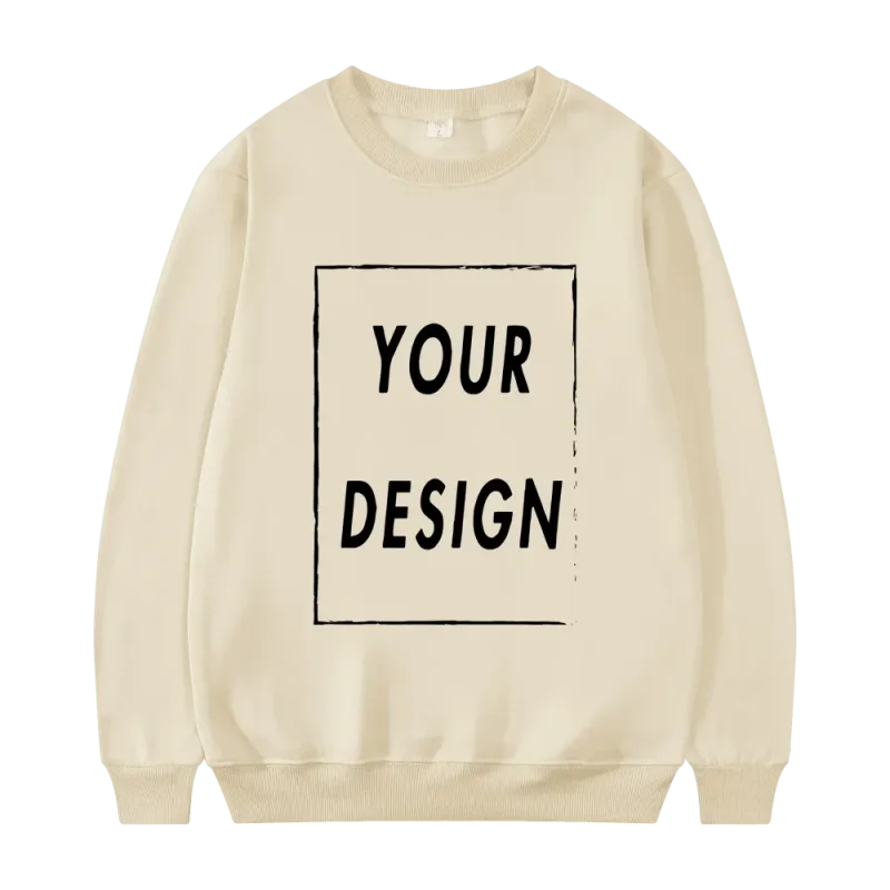 2025 Unisex Sweatshirt Customized with Your Logo Round Neck Sweater Fashionable Men's and Women's Casual Sweatshirt — image 4