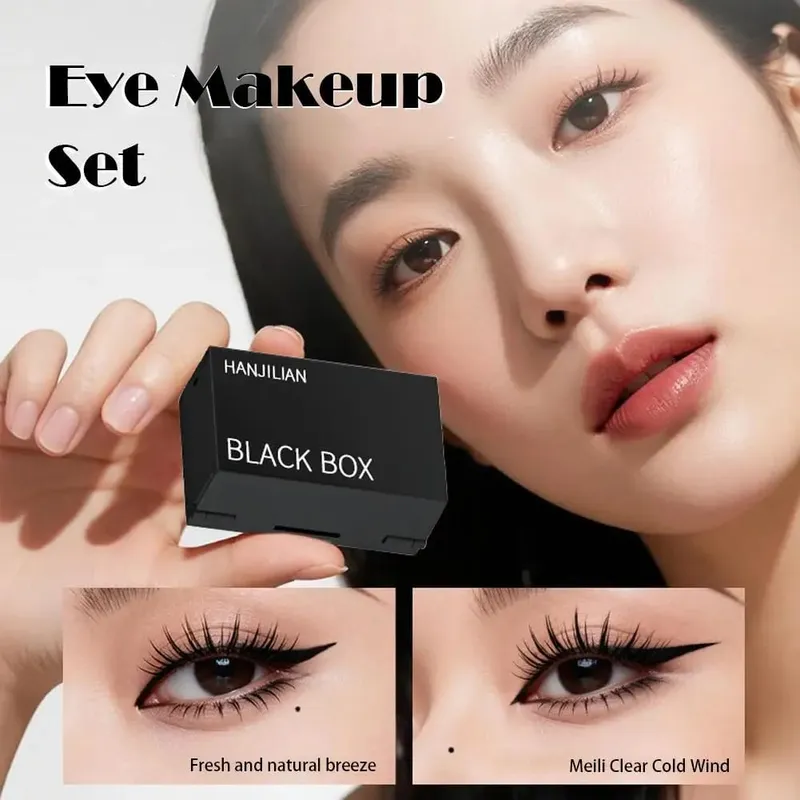 3-in-1 Lower Eyelash Stamp Eyeliner & Mole 3s Fast Application Portable Set Makeup Eye Non-Slipping Natural Long-lasting P6C5
