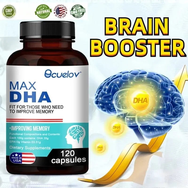 Bcuelov MAX DHA-enhance Memory Protect Eyesight Intelligence Activate Brain Cells Improve Brain Fatigue Dietary Supplement — image 3