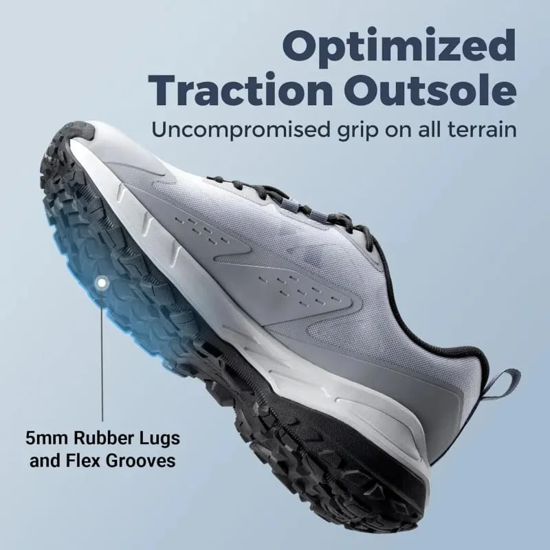 FitVille Wide Width Men'S Sneakers Non-Slip Comfortable Trekking Hiking Walking Shoes For Outdoor Shoe With Arch Support — image 3