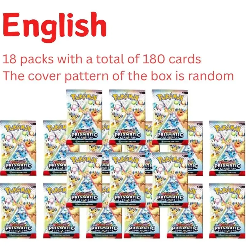 360Pcs/Box 10Cards/PACK English Pokémon Card Prismatic Evolutions English Booster Battle Transaction Card Gifts