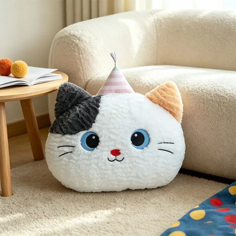 40CM Kawaii Cartoon Animal Plush Pillow Soft Stuffed Soft Fox Sheep Frog Cat Seal Dog Pig Cushion Funny Home Decoration Gifts