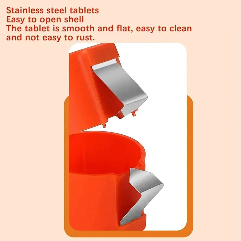 Stainless Steel Eggshell Separator Convenient Opening Eggshells Egg Peeler Kitchen And Home Use Auxiliary Tool For Peeling