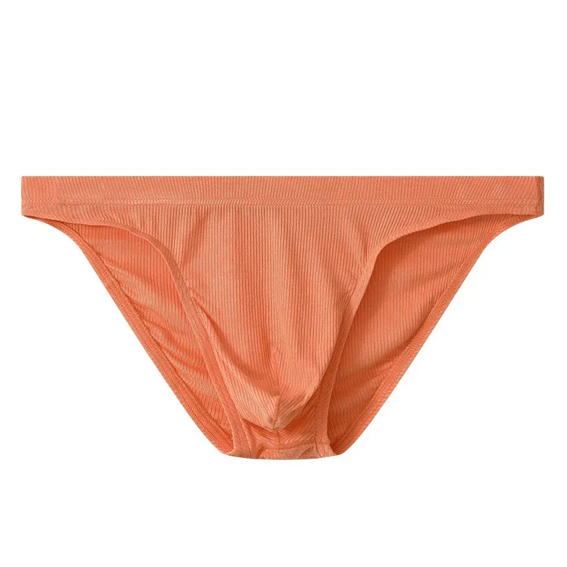 Slip in tessuto a costine da uomo Mutande Uomo Intimo sexy Traspirante Vita bassa Slip bikini da uomo Cuecas Custodia grande Hombre Sottovesti