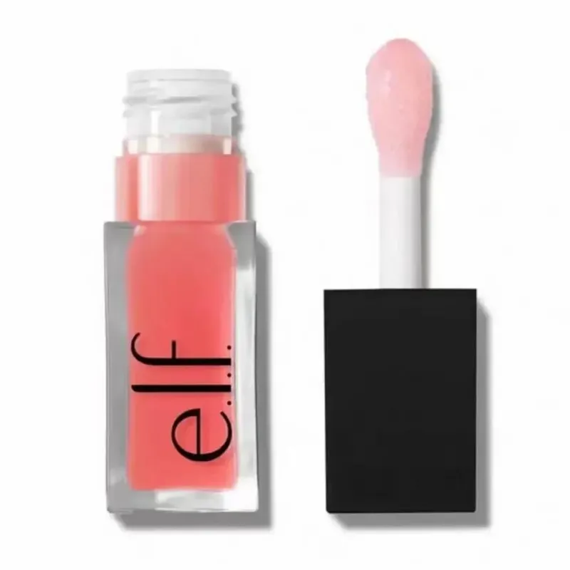 ELF Lip Gloss Natural Shine&Blush Liquid Waterproof and Sweat-Resistant Easy to Smudge Lightweight and Long-Lasting Makeup