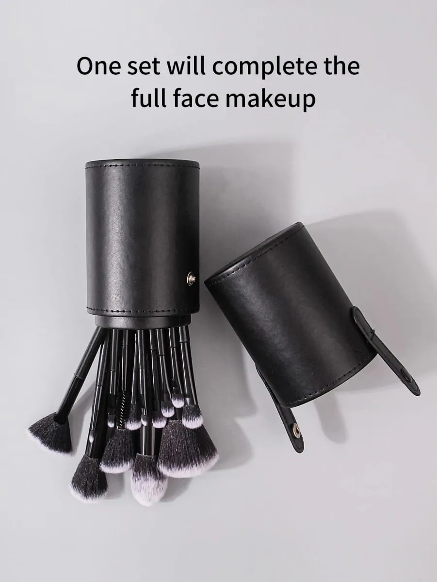 Black Makeup Brush Set Professional Super soft detail brush Blush Brush Foundation Concealer Eyeshadow Brush Women Beauty Tool — image 3