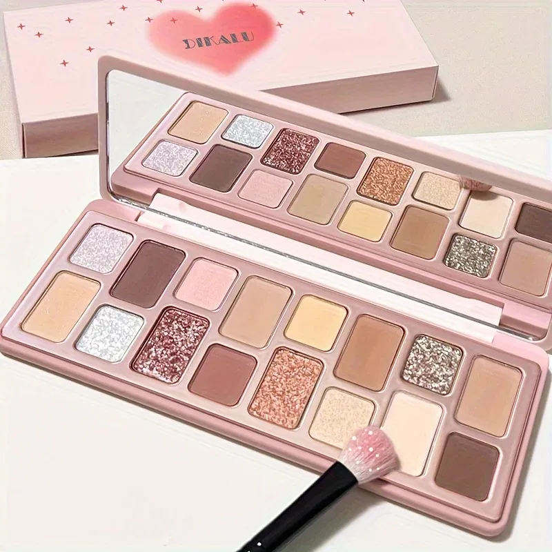 16 Color Eyeshadow Palette Series- Matte Shimmer Nude & Glitter Tones Professional Long Lasting Eye Makeup for Party Daily Use