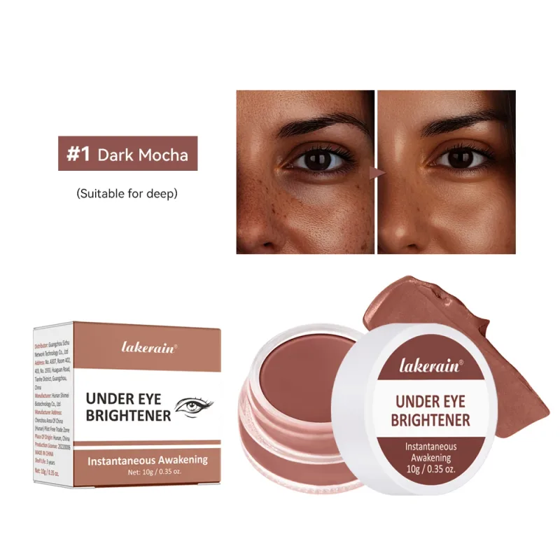 Lakerain Eye Concealer Brightener Cover Dark Circles Nourish Skin Correcting Makeup Nude Tan Shades Long Lasting Cosmetics