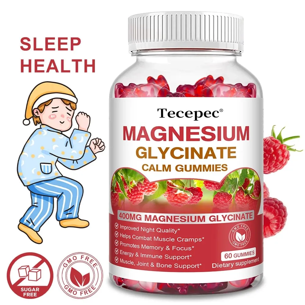 Magnesium Glycinate Gummies-Adult Supplements That Aid Relaxation Promote Heart Health and Support Bone Marrow and Joint Health — image 1