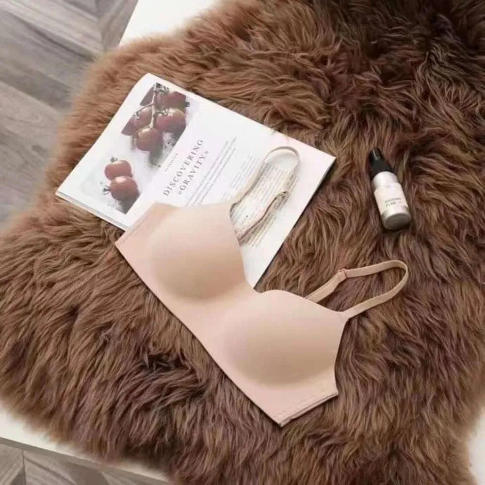Soft Comfort Wireless Bra Breathable Fabric Elastic Material Push Up Bra Thin Cup Non-Wire Seamless Bra Lingerie Beauty