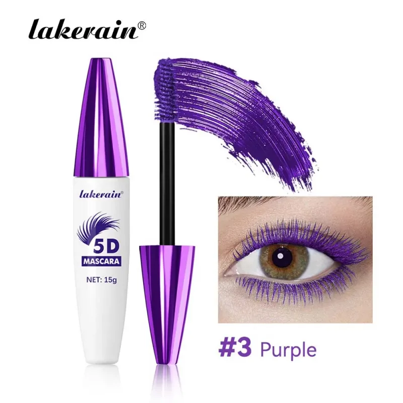 Red Wine Brown Eyelashes Mascara 5D Three-dimensional Eyelashes Curling Extension Non-smudge Waterproof Fast Dry Lsting Makeup