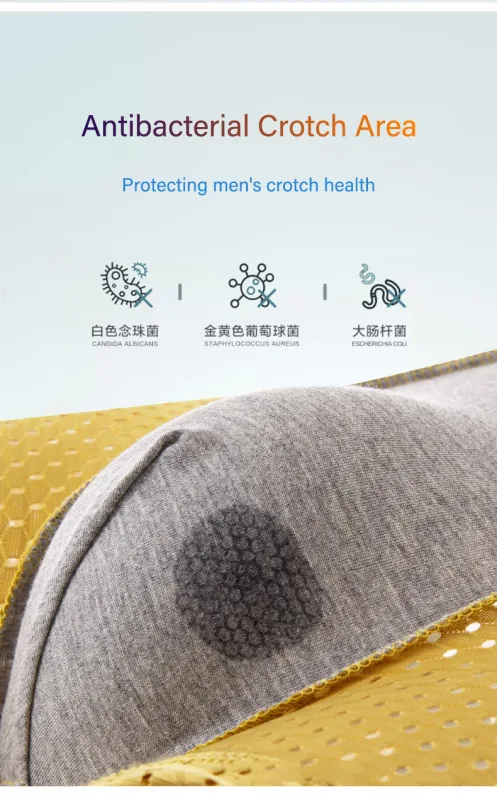 Mens Ice Silk Mesh Underwear Summer Breathable Mesh Cool Boxer Boxer Shorts for Men 45-90KG Anti-bacterial Light Thin Underpants