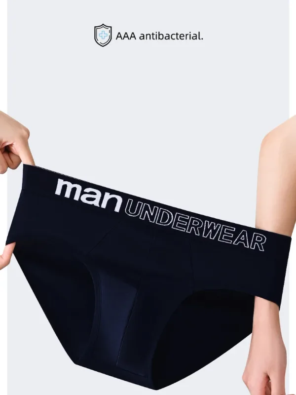 6Pcs Men's Cotton Panties Soft Men Triangular Pants Comfort Shorts Solid Colour High Elastic Underwear Breathable Fashions