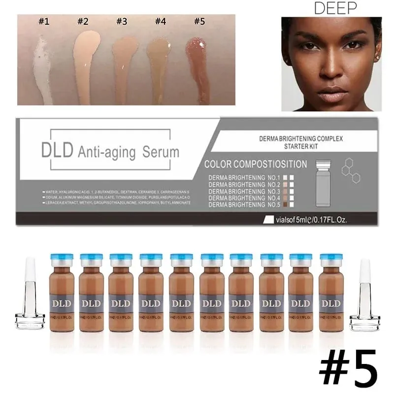 10 vials Korea 5ml BB Cream Glow Essence Beginner Starter Kit Liquid Foundation Moisturizing Hydration Skin Rejuvenation Beauty