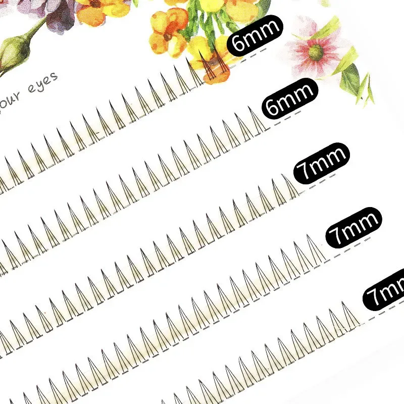 J Curl V Shape Under Eyelash Comic Eye Lashes Natural Bottom Lashes Soft Manga Eyelashes Bunches Eyelash Clusters Korean Makeup