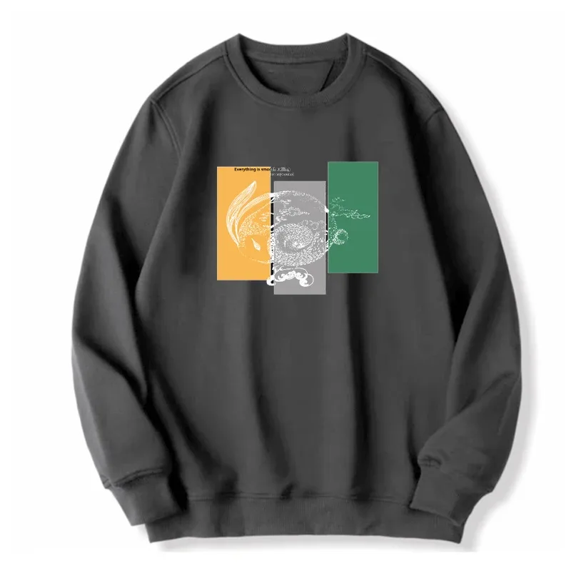Sweatshirt Pullovers Men Oversized Sweater Plus Size 6XL 7XL 8XL Man Round Neck Long Sleeve Printed Loose Tops Big Size Clothing
